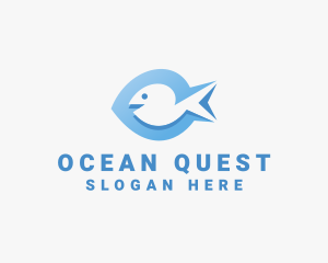 Blue Marine Fish  logo
