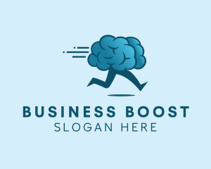 Running Brain Learning logo design