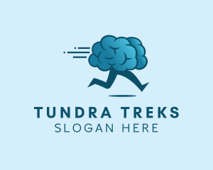 Running Brain Learning logo design