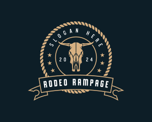 Bull Ranch Rodeo logo design