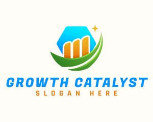 Business Growth Chart logo design