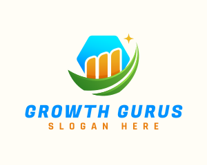 Business Growth Chart logo design