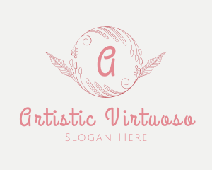 Natural Floral Arrangement logo design