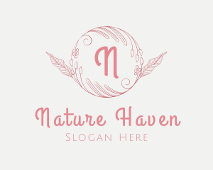 Natural Floral Arrangement logo design