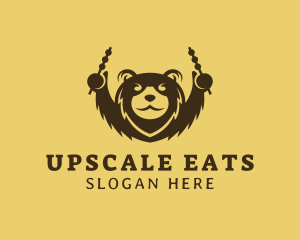 Bear Street Food Dining logo design