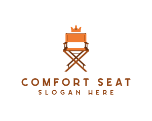 Director Chair Crown logo design