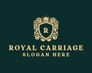 Royal Shield Crown logo design