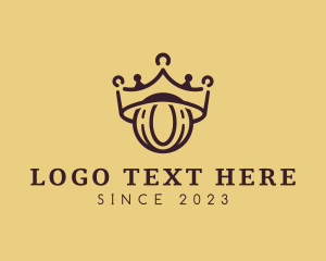 Letter - Luxury Crown Letter O logo design