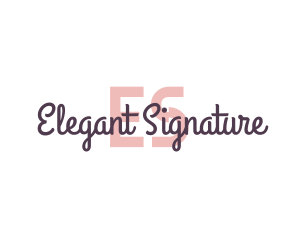 Feminine Fragrance Signature logo design