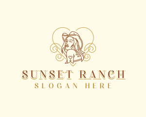 Cowgirl Ranch Hat logo