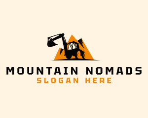 Mountain Industrial Excavator logo design