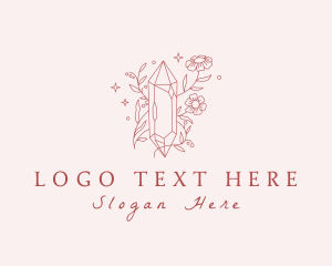 Ornamental Floral Crystal logo