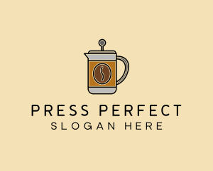 Minimalist Coffee Press  logo design