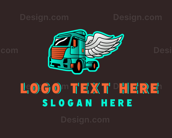 Freight Truck Wings Logo