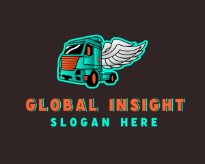 Freight Truck Wings Logo