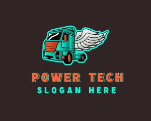 Freight Truck Wings Logo