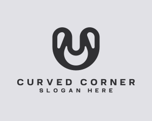 Modern Rounded Company Letter U logo