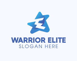 Digital Star Letter E Logo