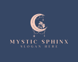 Mystical Moon Flower logo design