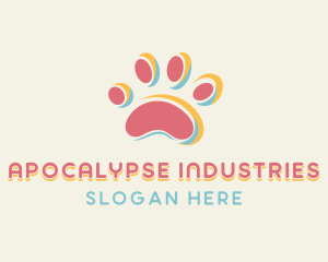 Dog Pet Paw Logo