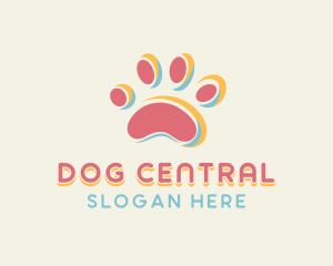 Dog Pet Paw logo design