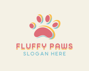 Dog Pet Paw logo design