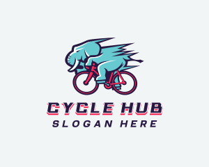 Elephant Bike Tournament logo design