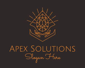 Orange Precious Stone  logo design