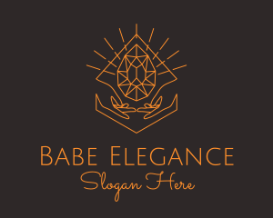 Orange Precious Stone  logo design