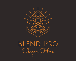 Orange Precious Stone  logo design