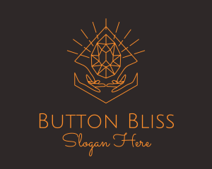 Orange Precious Stone  logo design