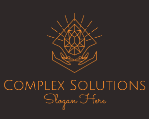 Orange Precious Stone  logo design