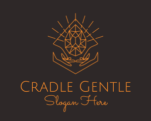 Orange Precious Stone  logo design