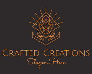 Orange Precious Stone  logo design