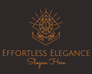 Orange Precious Stone  logo design