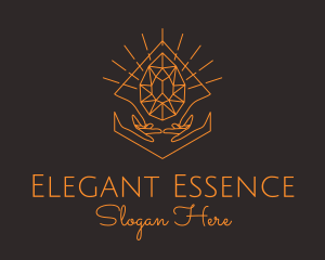 Orange Precious Stone  logo design