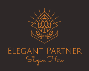 Orange Precious Stone  logo design