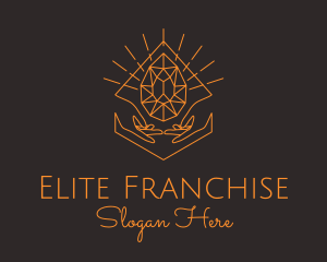 Orange Precious Stone  logo design