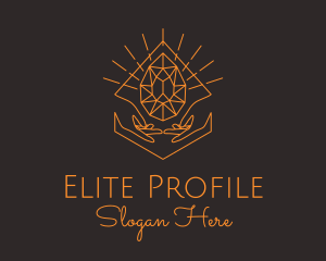 Orange Precious Stone  logo design