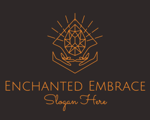 Orange Precious Stone  logo design