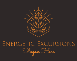 Orange Precious Stone  logo design