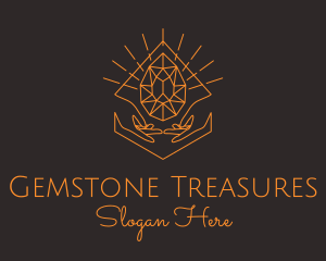 Orange Precious Stone  logo design