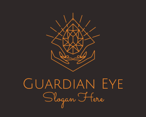 Orange Precious Stone  logo design