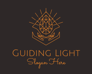 Orange Precious Stone  logo design