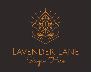 Orange Precious Stone  logo design