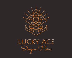 Orange Precious Stone  logo design