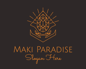 Orange Precious Stone  logo design