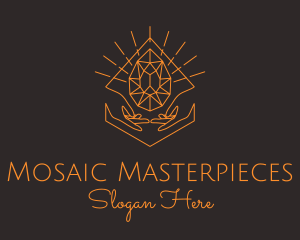 Orange Precious Stone  logo design