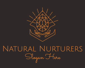 Orange Precious Stone  logo design