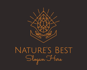 Orange Precious Stone  logo design